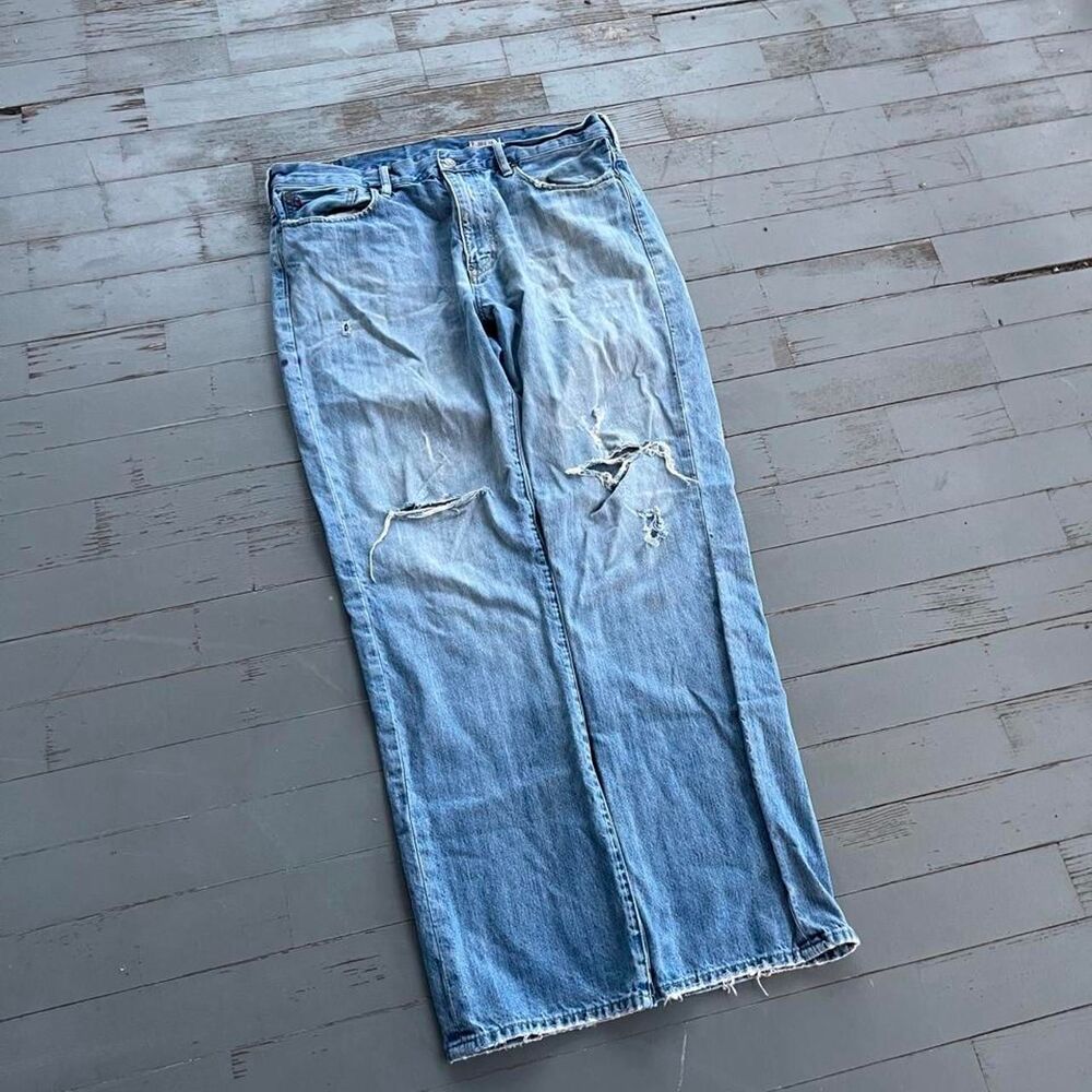 Vintage Polo Ralph Lauren Streetwear Y2K Relaxed Washed Jeans